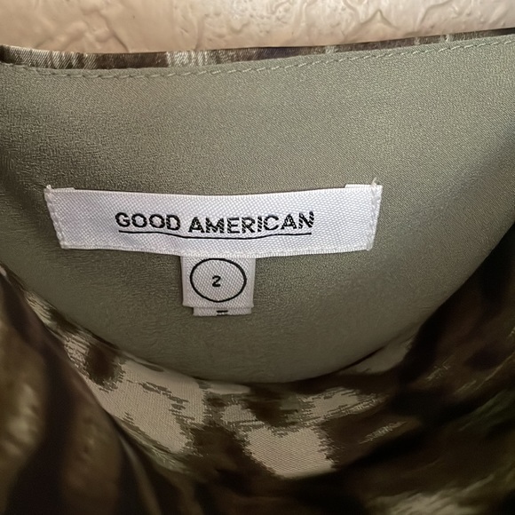 NWT Good American Jungle Print Slip Dress - Picture 5 of 7